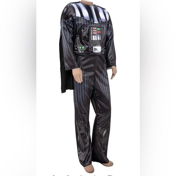 STAR WARS Darth Vader Official Youth Adaptive Costume Jazwares S 4-7 - Picture 3 of 7